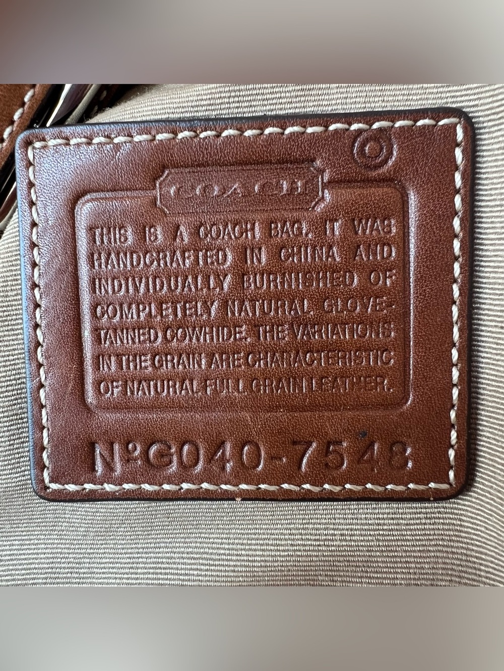 Vintage Coach Hamptons Leather Buckle Hobo Bag - Picture 7 of 7
